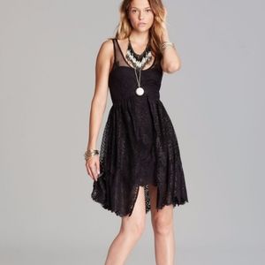 Free People Black Lace Salinas Dress